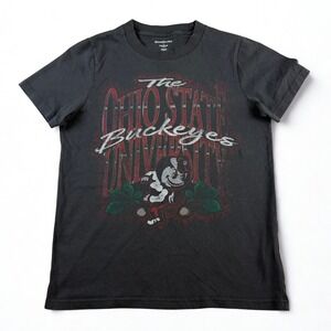 Abercrombie & Fitch Ohio State Buckeyes Graphic Tee Kids 15/16 Black Brutus NCAA